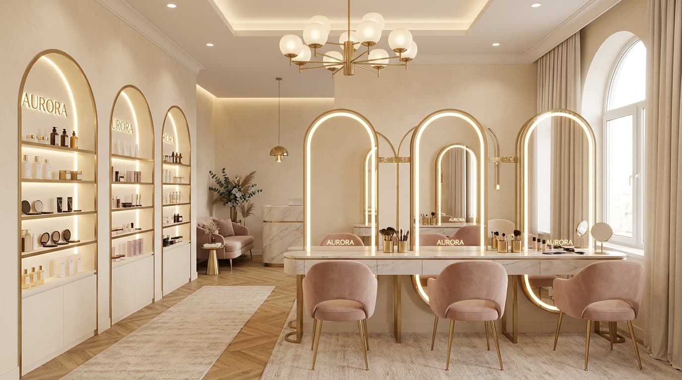 Inside Glamorous Boutique Beauty Studio in Sarai Meer